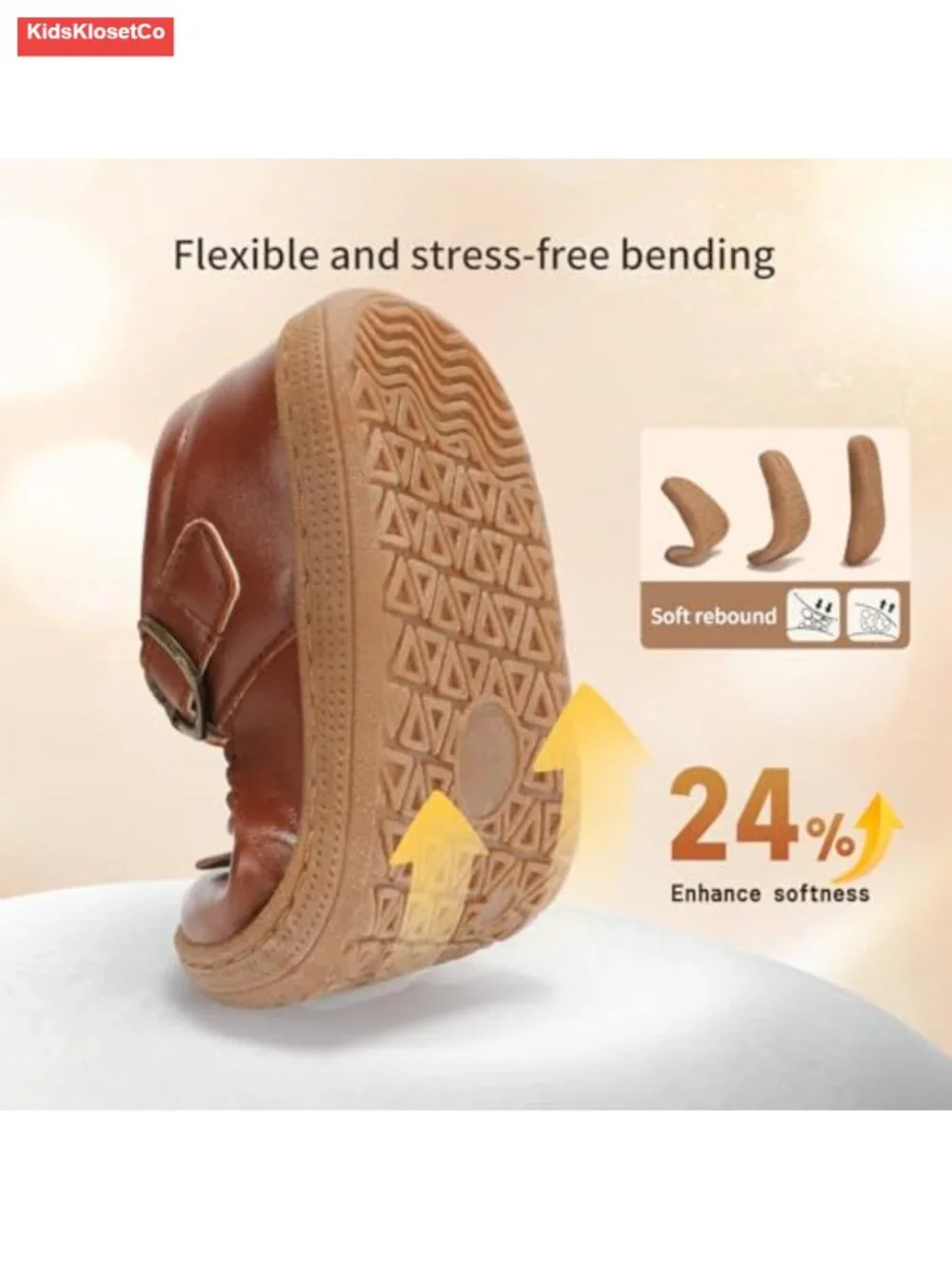 Toddler Dress Shoes Mary Jane Flats Wide Toe Box Barefoot Zero Drop Non-Slip